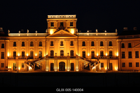 Fertőd, az Esterházy-kastély és parkja-stock-foto