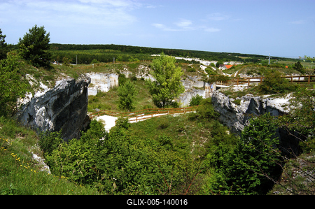 Fertőrákosi Kőfejtő és Barlangszínház-stock-foto
