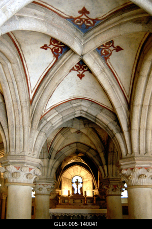 A Pannonhalmi Bencés Főapátság altemploma-stock-foto