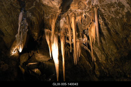 Az Aggteleki-cseppkőbarlang-stock-foto