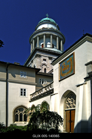 A Pannonhalmi Bencés Főapátság-stock-foto