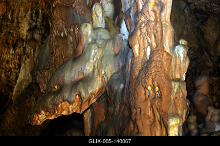 Az Aggteleki-cseppkőbarlang-stock-foto