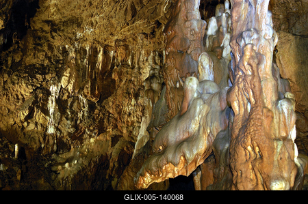 Az Aggteleki-cseppkőbarlang-stock-foto