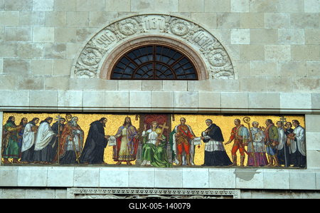 A Pannonhalmi Bencés Főapátság-stock-foto