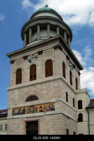 A Pannonhalmi Bencés Főapátság-stock-foto