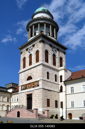 A Pannonhalmi Bencés Főapátság-stock-foto