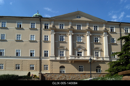 A Pannonhalmi Bencés Főapátság-stock-foto