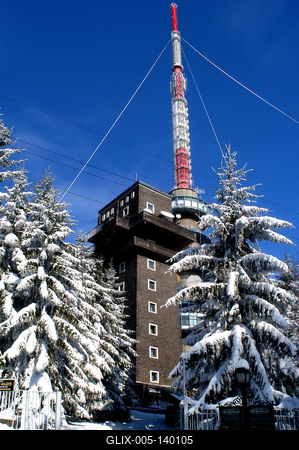 Téli táj Kékestetőn-stock-foto