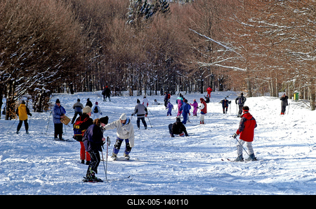 Téli táj Kékestetőn-stock-foto
