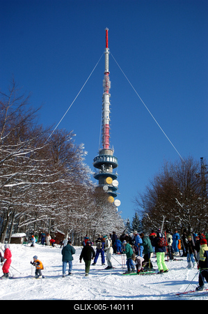 Téli táj Kékestetőn-stock-foto