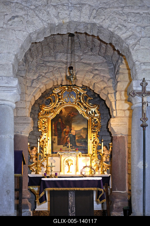 Tarnaszentmária, Római katolikus templom-stock-foto