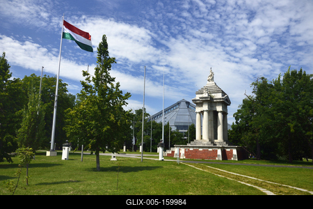 Az Ópusztaszeri Nemzeti Történeti Emlékpark-stock-foto