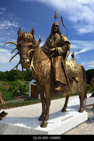 Ópusztaszeri Nemzeti Történeti Emlékpark-stock-foto