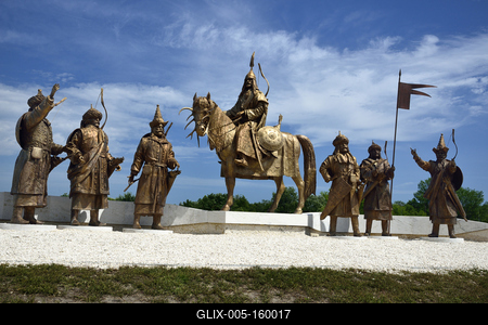 Ópusztaszeri Nemzeti Történeti Emlékpark-stock-foto
