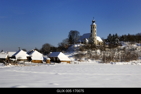 Cserhátsurány mûemlék templom-stock-foto