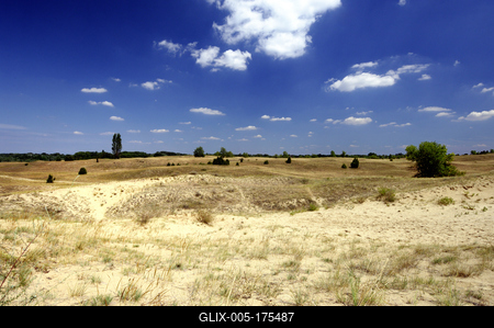Homokbuckák a Kiskunságban-stock-foto