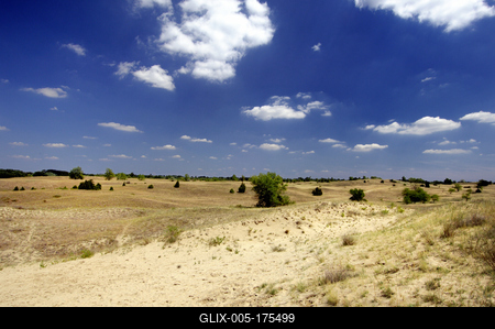 Homokbuckák a Kiskunságban-stock-foto