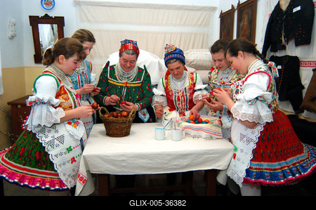 Húsvét Bujákon-stock-foto