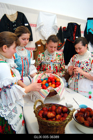 Húsvét Bujákon-stock-foto