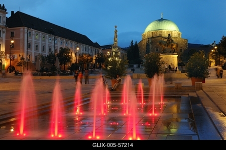 Pécs - Széchenyi tér-stock-foto