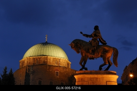 Pécs - Széchenyi tér-stock-foto