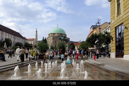 Pécs - Széchenyi tér-stock-foto