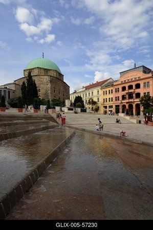 Pécs - Széchenyi tér-stock-foto