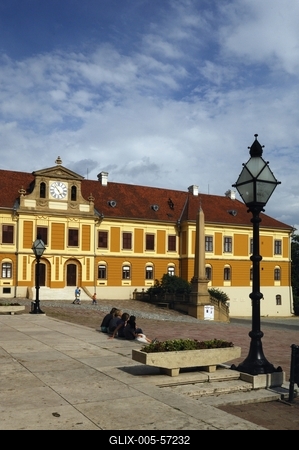 Pécs - Püspöki palota-stock-foto