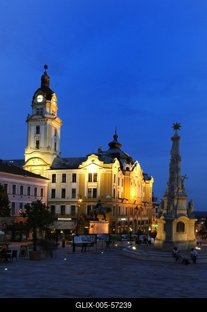 Pécs - Városháza-stock-foto