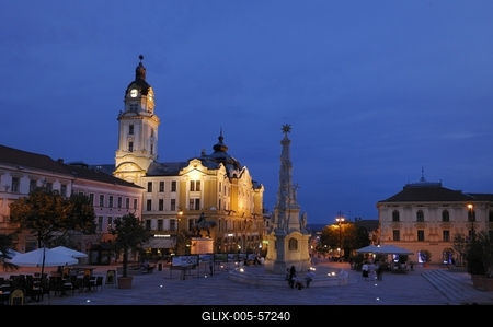 Pécs - Városháza-stock-foto