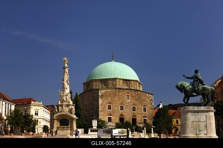 Pécs - Széchenyi tér-stock-foto