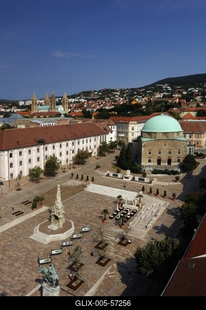 Pécs - Széchenyi tér-stock-foto