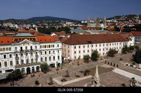 Pécs - Széchenyi tér-stock-foto