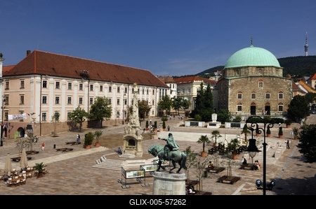 Pécs - Széchenyi tér-stock-foto