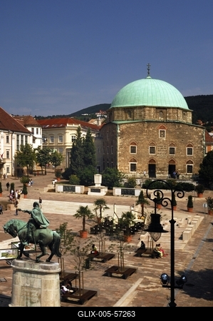 Pécs - Széchenyi tér-stock-foto