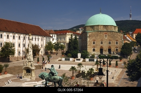 Pécs - Széchenyi tér-stock-foto