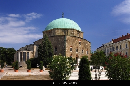 Pécs, Széchenyi tér - Dzsámi-stock-foto