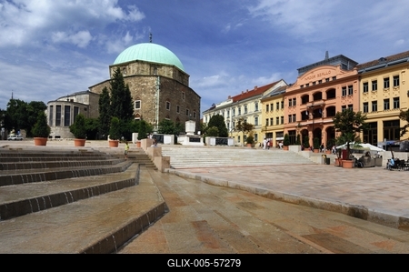 Pécs - Széchenyi tér-stock-foto