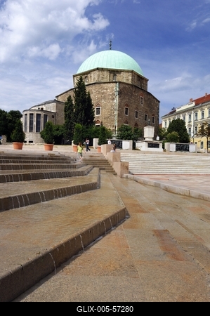 Pécs - Széchenyi tér-stock-foto