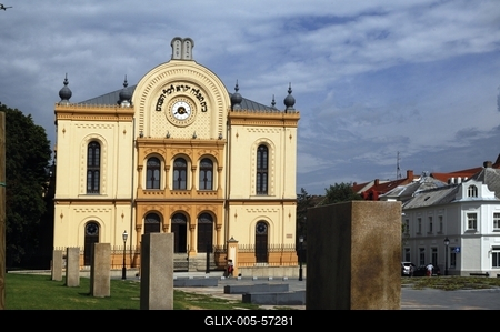 Pécsi zsinagóga-stock-foto