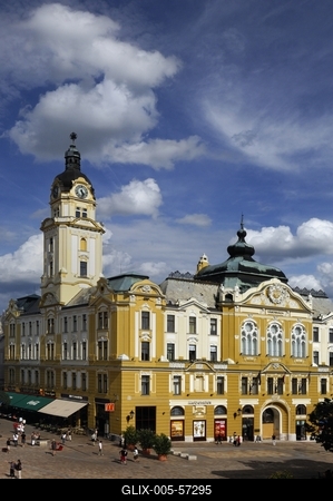 Pécs - Széchenyi tér-stock-foto