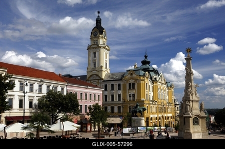 Pécs - Széchenyi tér-stock-foto