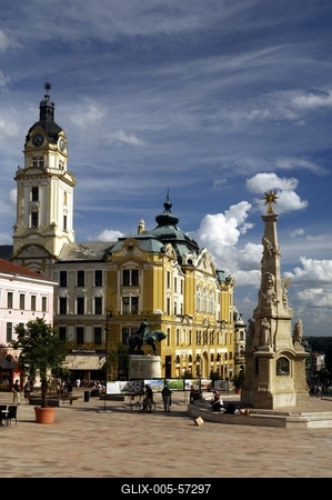 Pécs - Széchenyi tér-stock-foto