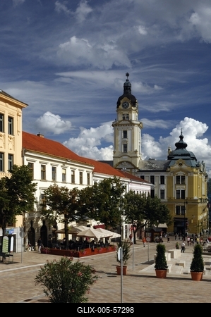 Pécs - Széchenyi tér-stock-foto
