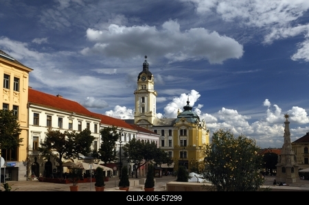 Pécs - Széchenyi tér-stock-foto