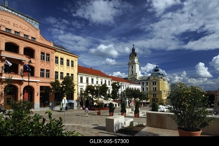 Pécs - Széchenyi tér-stock-foto