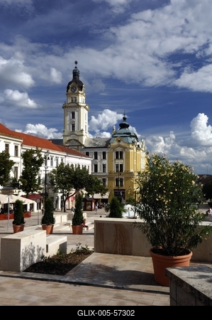 Pécs - Széchenyi tér-stock-foto