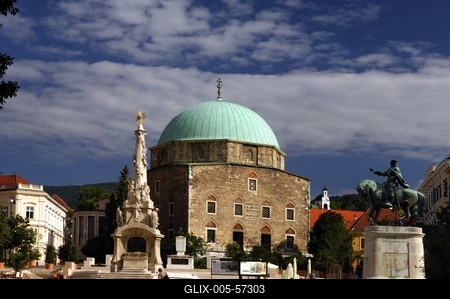 Pécs - Széchenyi tér-stock-foto