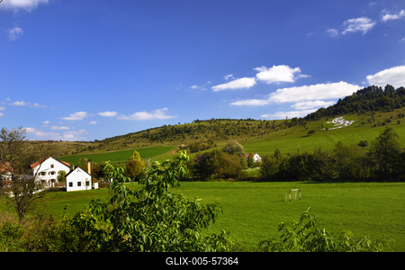 Szinpetri látképe-stock-foto