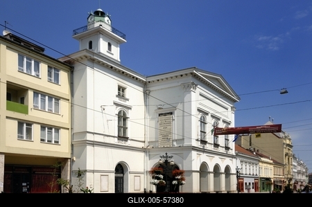 Miskolc - Nemzeti Színház-stock-foto